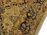 handmade Transitional Veg Dye Gold Blue Hand Knotted RUNNER 100% WOOL area rug 3x10