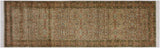 Tabriz Pak Persian Teofila Taupe/Gold Wool Runner - 3'1'' x 9'4''