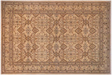 handmade Transitional Kafkaz Chobi Ziegler Ivory Ivory Hand Knotted RECTANGLE 100% WOOL area rug 12 x 19