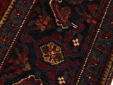 handmade Geometric Kafkaz Red Blue Hand Knotted RECTANGLE 100% WOOL area rug 5x7