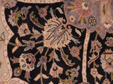 handmade Transitional Chugtai Black Gray Hand Knotted RECTANGLE 100% WOOL area rug 8x10