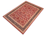 handmade Traditional Sarook Red Blue Hand Knotted RECTANGLE 100% WOOL area rug 8x10