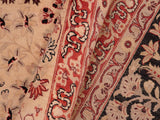 handmade Traditional Kirman Tan Red Hand Knotted RECTANGLE 100% WOOL area rug 8x11