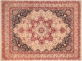 Pak Persian Lady Tan/Red Wool Rug - 8'2'' x 10'7''