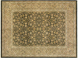 handmade Traditional Design Drk.green Lt. Gray Hand Knotted RECTANGLE 100% WOOL area rug 8x10