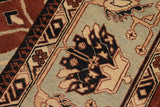 handmade Traditional Kafkaz Chobi Ziegler Brown Blue Hand Knotted RECTANGLE 100% WOOL area rug 9 x 12
