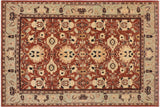 handmade Traditional Kafkaz Chobi Ziegler Brown Blue Hand Knotted RECTANGLE 100% WOOL area rug 9 x 12