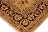 handmade Traditional Kafkaz Chobi Ziegler Lt. Gold Burgundy Hand Knotted RECTANGLE 100% WOOL area rug 9 x 12