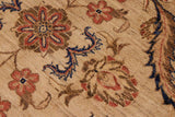 handmade Traditional Kafkaz Chobi Ziegler Beige Tan Hand Knotted RECTANGLE 100% WOOL area rug 9 x 12
