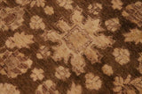 handmade Traditional Kafkaz Chobi Ziegler Brown Tan Hand Knotted RECTANGLE 100% WOOL area rug 9 x 12