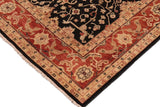 handmade Traditional Kafkaz Chobi Ziegler Black Rust Hand Knotted RECTANGLE 100% WOOL area rug 9 x 12