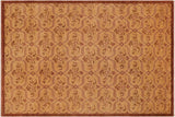 Classic Ziegler Merna Tan Brown Hand-Knotted Wool Rug - 9'0'' x 12'4''