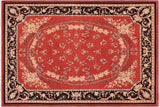 Classic Ziegler Margorie Rust Black Hand-Knotted Wool Rug - 9'0'' x 11'8''