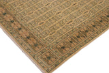 handmade Transitional Kafkaz Chobi Ziegler Beige Brown Hand Knotted RECTANGLE 100% WOOL area rug 9 x 12