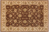 Oriental Ziegler Elke Brown Tan Hand-Knotted Wool Rug - 8'8'' x 12'1''