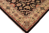 handmade Traditional Kafkaz Chobi Ziegler Brown Tan Hand Knotted RECTANGLE 100% WOOL area rug 9 x 12