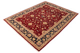 handmade Traditional Kafkaz Chobi Ziegler Red Blue Hand Knotted RECTANGLE 100% WOOL area rug 9 x 12