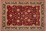 Shabby Chic Ziegler Dione Red Blue Hand-Knotted Wool Rug - 9'1'' x 11'7''