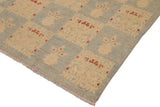 handmade Transitional Kafkaz Chobi Ziegler Lt. Blue Beige Hand Knotted RECTANGLE 100% WOOL area rug 9 x 12