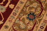 handmade Traditional Kafkaz Chobi Ziegler Wine Red Olive Green Hand Knotted RECTANGLE 100% WOOL area rug 9 x 12