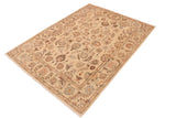 handmade Traditional Kafkaz Chobi Ziegler Beige Tan Hand Knotted RECTANGLE 100% WOOL area rug 9 x 12