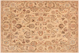 Oriental Ziegler Raymonde Beige Tan Hand-Knotted Wool Rug - 8'11'' x 12'0''