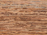 Contemporary Gabbeh Marquett Beige/Rust Wool Rug - 6'1'' x 9'5''