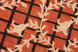 handmade Transitional Kafkaz Chobi Ziegler Orange Tan Hand Knotted RECTANGLE 100% WOOL area rug 6 x 9