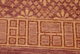 handmade Transitional Kafkaz Chobi Ziegler Red Gold Hand Knotted RECTANGLE 100% WOOL area rug 6 x 9
