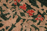 handmade Transitional Kafkaz Chobi Ziegler Green Tan Hand Knotted RECTANGLE 100% WOOL area rug 6 x 9
