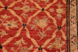 handmade Transitional Kafkaz Chobi Ziegler Red Black Hand Knotted RECTANGLE 100% WOOL area rug 6 x 9