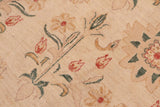 handmade Transitional Kafkaz Chobi Ziegler Tan Green Hand Knotted RECTANGLE 100% WOOL area rug 6 x 9