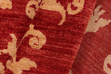 handmade Transitional Kafkaz Chobi Ziegler Red Gold Hand Knotted RECTANGLE 100% WOOL area rug 6 x 9
