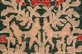 handmade Transitional Kafkaz Chobi Ziegler Green Tan Hand Knotted RECTANGLE 100% WOOL area rug 6 x 9