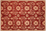 Oriental Ziegler Audie Rust Brown Hand-Knotted Wool Rug - 6'3'' x 9'4''