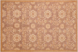 Bohemien Ziegler Antoniet Brown Gold Hand-Knotted Wool Rug - 6'2'' x 8'10''