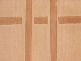 handmade Modern Art Deco Tan Brown Hand Knotted RECTANGLE 100% WOOL area rug 6x9