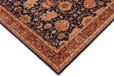 handmade Traditional Kafkaz Chobi Ziegler Blue Lt. Brown Hand Knotted RECTANGLE 100% WOOL area rug 10 x 14