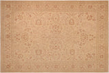 Classic Ziegler Odilia Beige Brown Hand-Knotted Wool Rug - 10'0'' x 13'0''