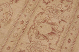 handmade Traditional Kafkaz Chobi Ziegler Beige Brown Hand Knotted RECTANGLE 100% WOOL area rug 10 x 13