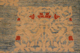 handmade Transitional Kafkaz Chobi Ziegler Blue Tan Hand Knotted RECTANGLE 100% WOOL area rug 10 x 14
