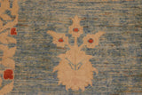 handmade Transitional Kafkaz Chobi Ziegler Blue Tan Hand Knotted RECTANGLE 100% WOOL area rug 10 x 14