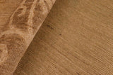 Handmade Kafakz Chobi Ziegler Modern Contemporary Tan Brown Hand Knotted Rectangel Hand Knotted 100% Vegetable Dyed wool area rug 6 x 9