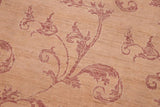 handmade Transitional Kafkaz Chobi Ziegler Tan Rose Hand Knotted RECTANGLE 100% WOOL area rug 6 x 9