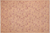 Bohemien Ziegler Yee Tan Rose Hand-Knotted Wool Rug - 6'2'' x 8'11''