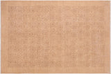 Shabby Chic Ziegler Vanda Tan Brown Hand-Knotted Wool Rug - 6'1'' x 8'6''