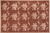 Classic Ziegler Tam Brown Tan Hand-Knotted Wool Rug - 6'0'' x 9'3''