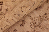 handmade Transitional Kafkaz Chobi Ziegler Beige Tan Hand Knotted RECTANGLE 100% WOOL area rug 6 x 9