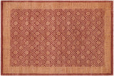 Classic Ziegler Minh Red Brown Hand-Knotted Wool Rug - 6'1'' x 8'10''
