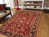 handmade Traditional Kafkaz Chobi Ziegler Red Blue Hand Knotted RECTANGLE 100% WOOL area rug 6 x 9